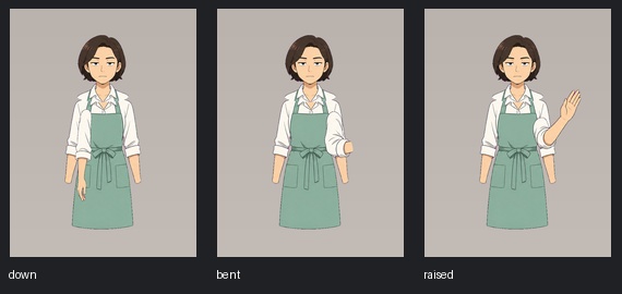 Rig-first arm lift pose comparison