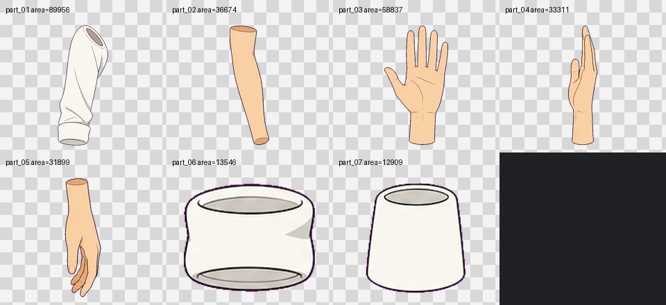 RP-3 extracted parts sheet