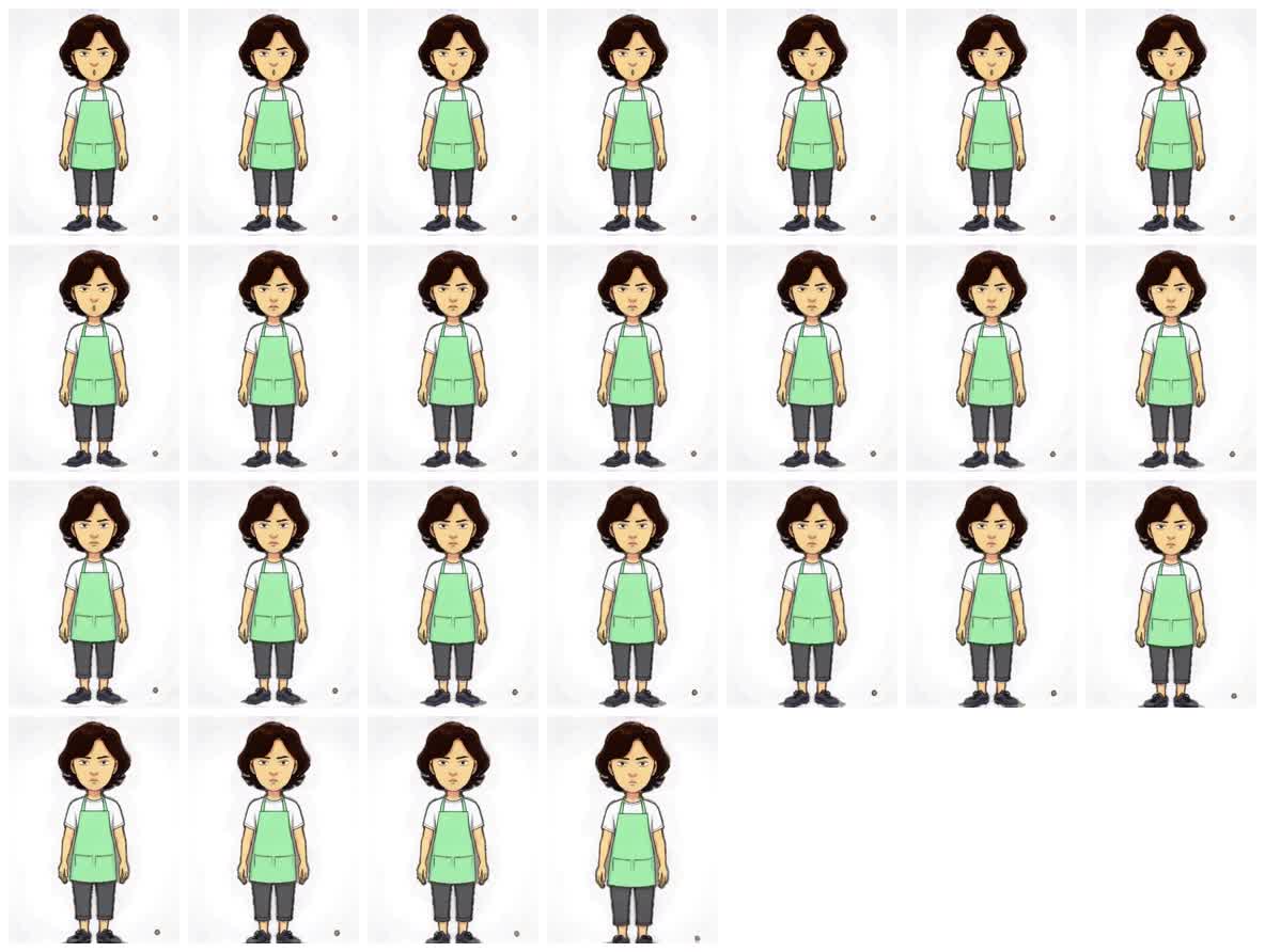 LTX-2.3 MSR BG plus subject contact sheet