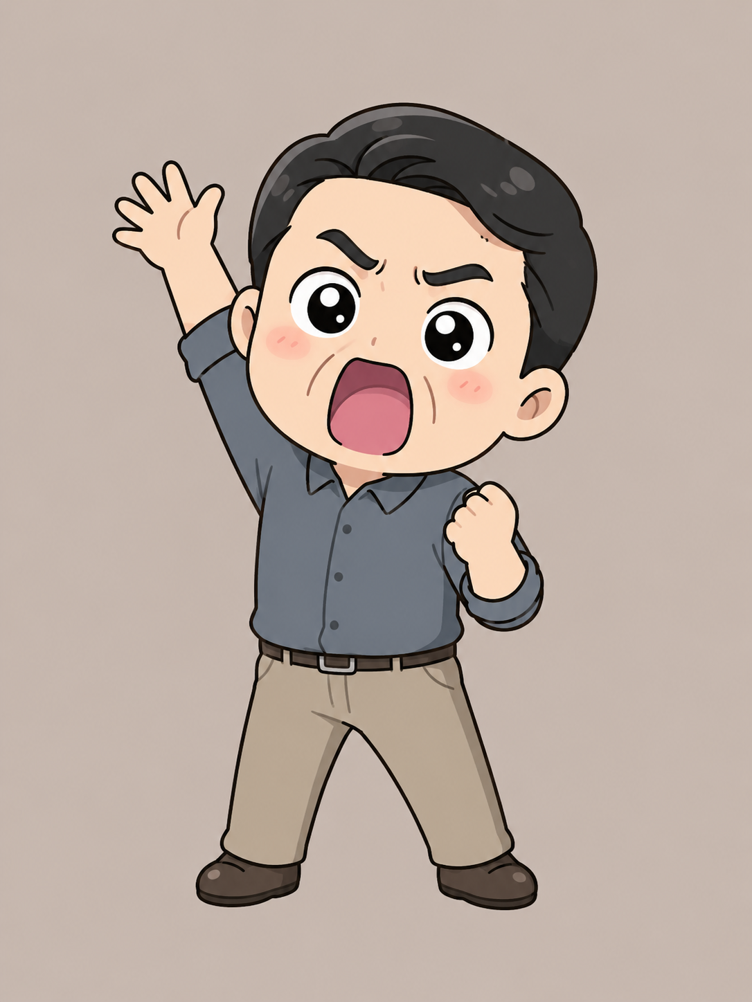 A · 중년 남성 · 극단 반응