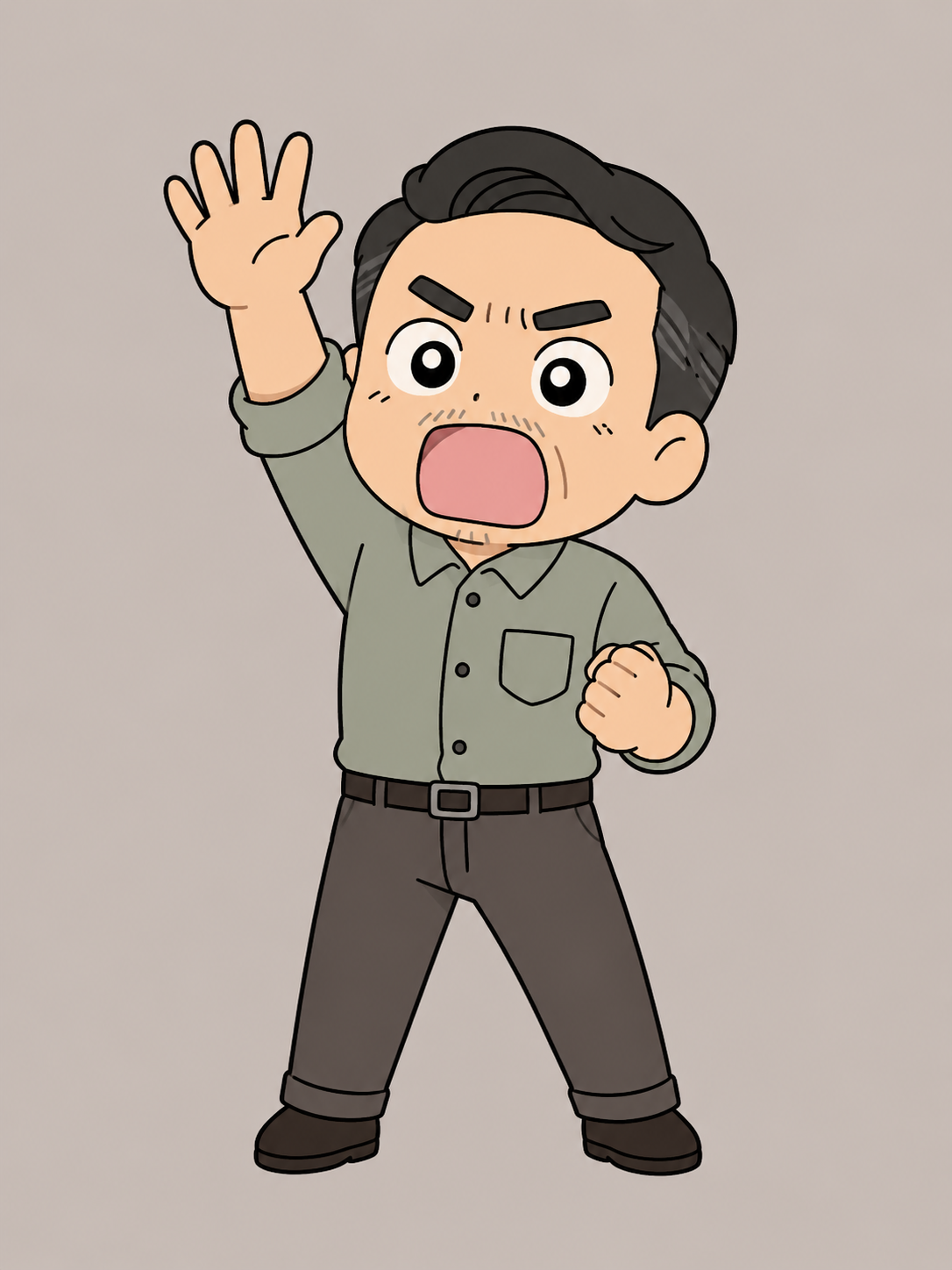 C · 중년 남성 · 극단 반응