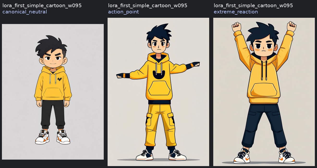 media_workbench_research/visual_quality_bakeoff_v1/lora_first_v1/simple_cartoon_pose_priority/three_state_contact_sheet.jpg